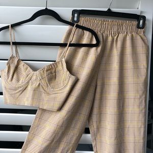 Plaid matching set 🤍🤍🤍